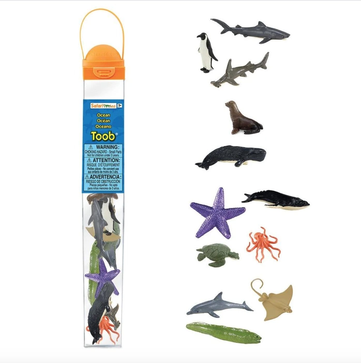 Ocean Toob® - The Montessori Room, Safari Ltd, Toronto, Ontario, Canada, ocean figures, ocean animals, plastic animals, plastic fish, plastic ocean creatures, educational toys, shelf work, nomenclature cards, matching activities