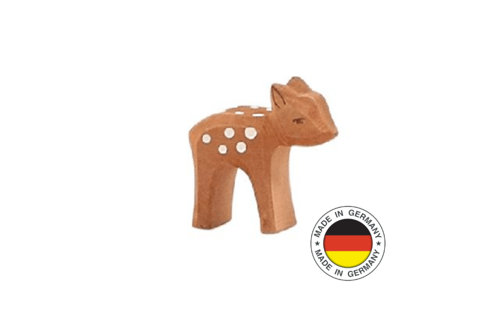Deer Small Head Low By Ostheimer Wooden Toys, best wooden figures for kids, wooden toys, made in Germany, best wooden animals for children, Ostheimer Toronto, Ostheimer Canada, store that sells Ostheimer