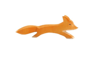Fox Running By Ostheimer Wooden Toys, ostheimer Toronto, wooden animals, woodland animals, wooden toys, toys made in Germany, toys made in European, fair trade toys, best wooden toys, wooden toys Canada, Toronto, Canada
