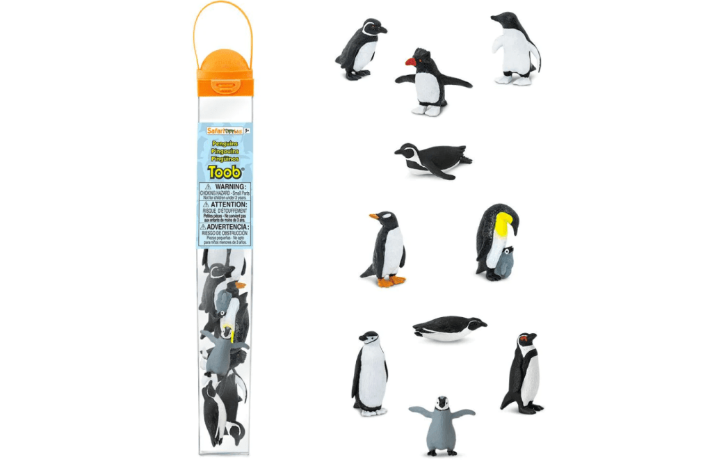 Penguins Toob® - The Montessori Room, Toronto, Ontario, Canada, Toobs, Safari Ltd., educational toys, animal toys, animal figures, mini animal figures, plastic animals, realistic animal figures, winter animals, arctic animals, penguins figurine