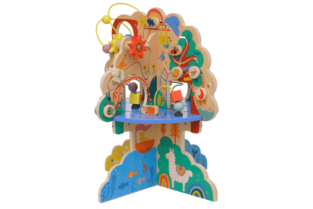 Playground Adventure - The Montessori Room, Manhattan Toy, Toronto, Ontario, Canada, activity table, wooden activity table, busy board, toddler toys, big toys, busy toys, educational toys, best toys for toddlers