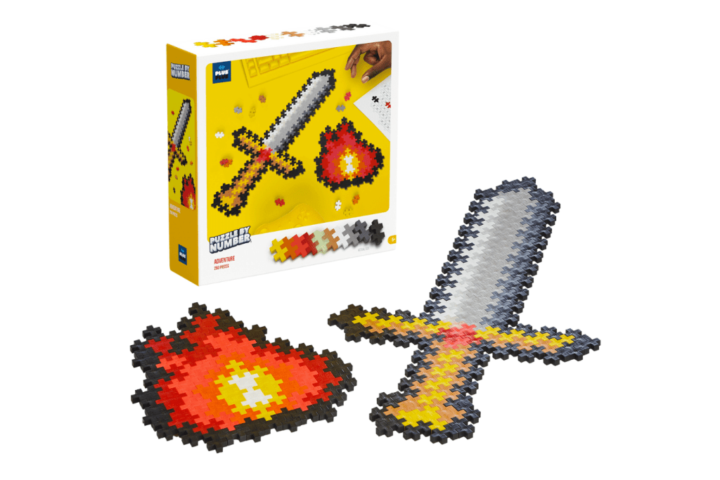 Plus Plus Puzzle By Number - Adventure Set (250pcs), Plus Plus Toronto, Plus Plus Canada, lego alternative, best toys for keeping kids occupied in a restaurant, travel toys, building toys, puzzle by number, paint by number, best STEM toys for kids, 5 year old, 6 year old, 7 year old, 8 year old, Toronto, Canada