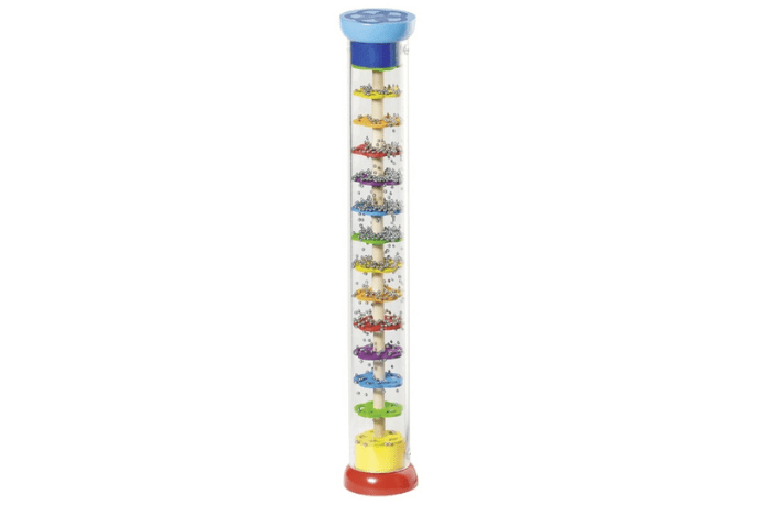 Rain Stick by Goki - The Montessori Room, Goki, Toronto, Ontario, Canada, instruments for children, calming tools for kids, sensorimotor toys, musical instruments, toddler rain stick, children's rain stick