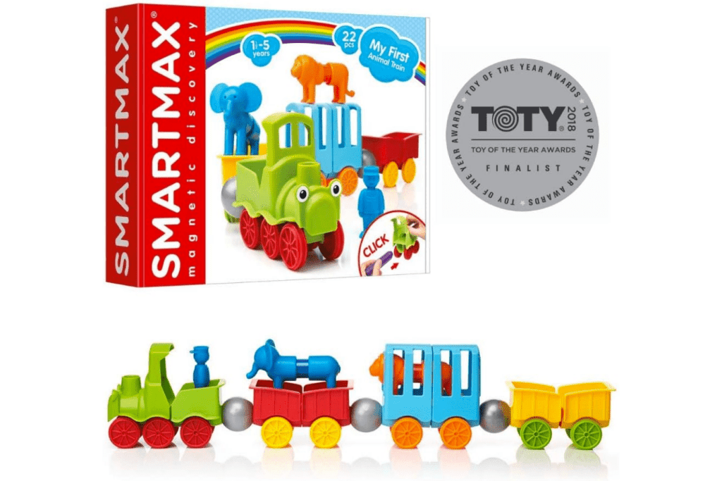 SmartMax My First Animal Train, SMARTMAX - MY FIRST ANIMAL TRAIN - 25pcs, magnetic toys for toddlers, magnetic toys for preschoolers, magnetic toys for little kids, magnetic toys for babies, building toys for toddlers, STEM toys toddlers, Toronto, Canada