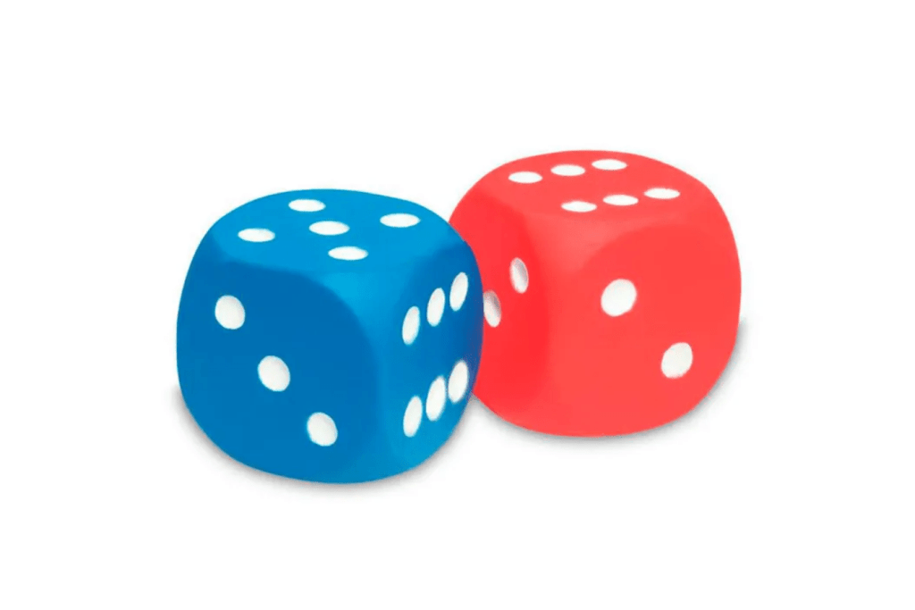Soft Foam Dot Dice, Learning Resources, 3 years and up, math toys, dice for board games, The Montessori Room, Toronto, Ontario, Canada.