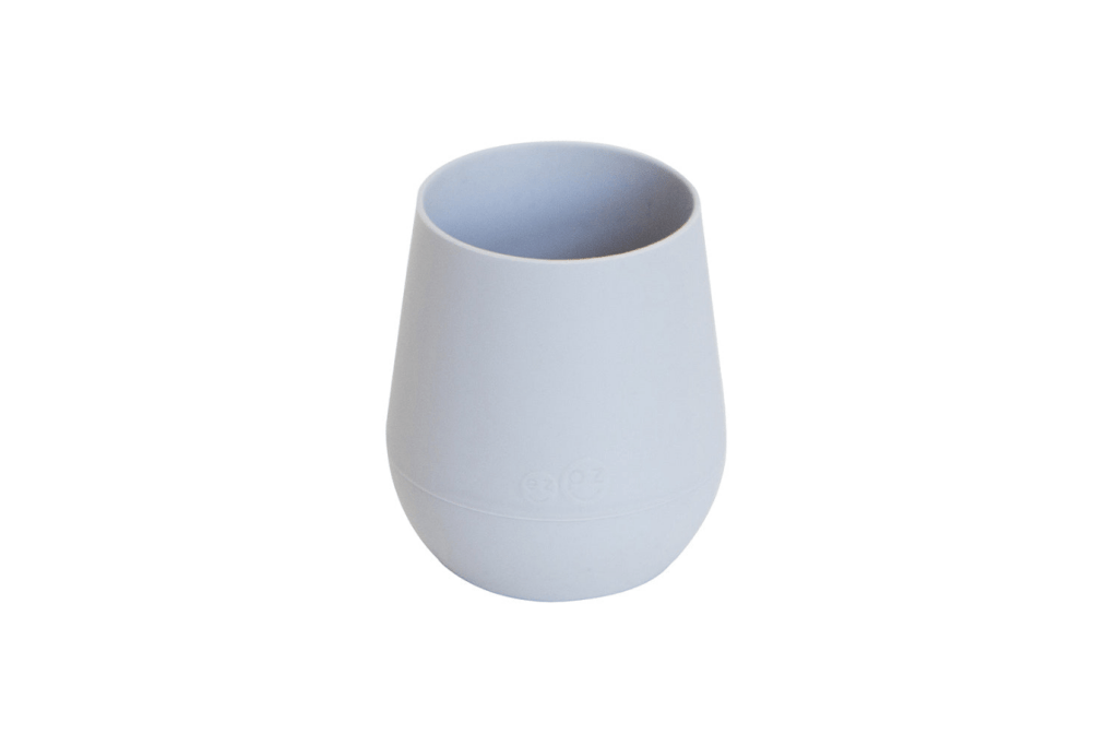 Tiny Cup, ezpz, silicone cup for infants, transition from bottle to cup, Pewter, The Montessori Room, Toronto, Ontario, Canada.