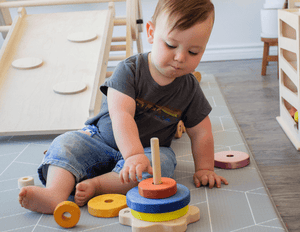 Wooden Stacking Toy - The Montessori Room