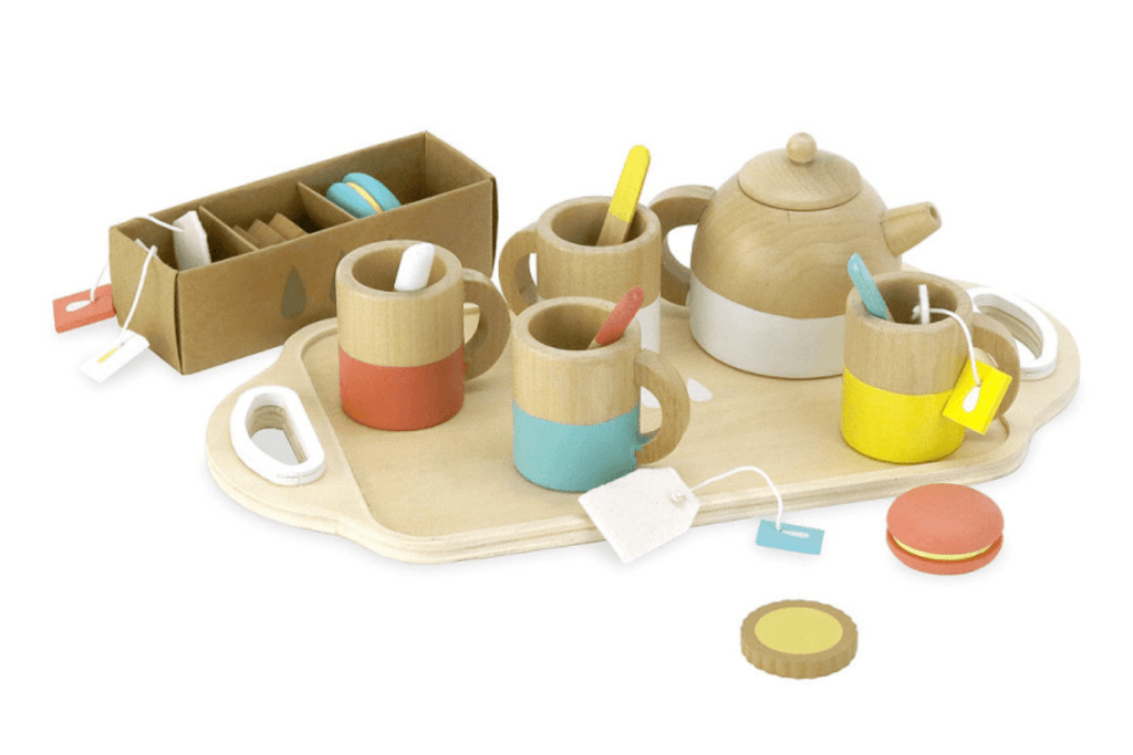 Wooden Tea Set - The Montessori Room, Vilac, Toronto, Ontario, Canada, tea set for kids, wooden tea set, imaginative play, open ended play, toddler toys