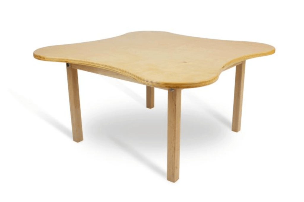 Wooden toddler table, Montessori work table, best table for Montessori classrooms, toddler table and chairs, Toronto, Canada, Pre-casa table