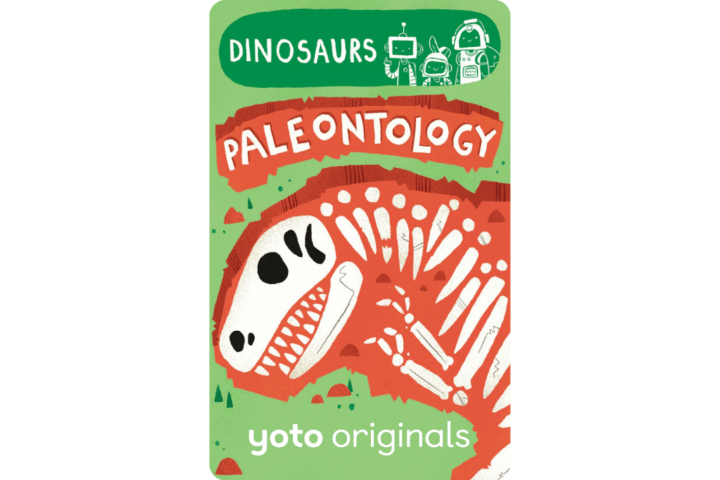 Yoto Card: BrainBots: Dinosaurs, Paleontology, The Montessori Room, Toronto, Ontario, Canada.