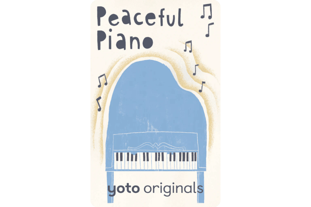 Yoto Card: Sleepy Songs Pack (4 cards), Peaceful Piano, The Montessori Room, Toronto, Ontario, Canada.