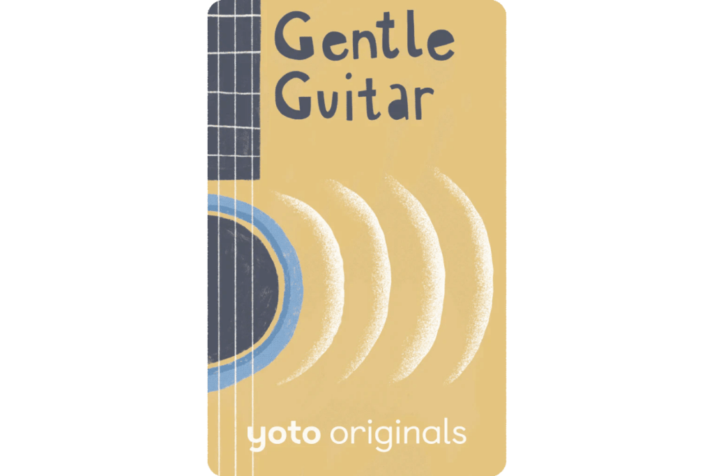 Yoto Card: Sleepy Songs Pack (4 cards), Gentle Guitar, The Montessori Room, Toronto, Ontario, Canada.