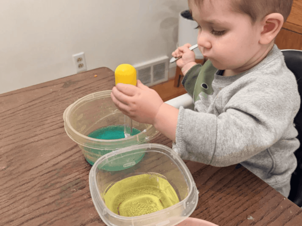 Hands-On STEM Preschool Activities 2026 Mix primary colors for new hues