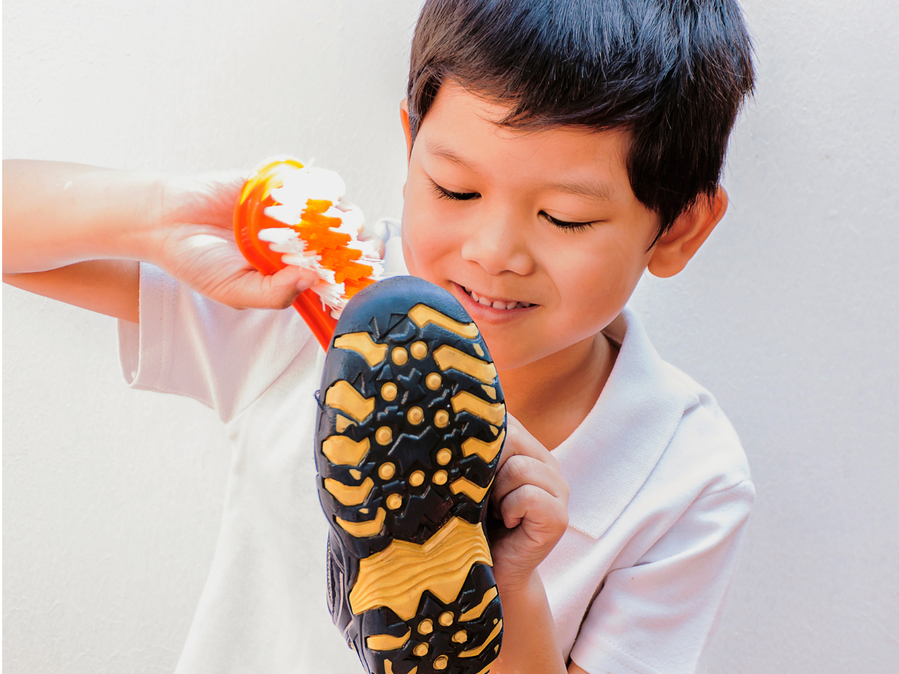 Why teach your child how to polish their shoes...