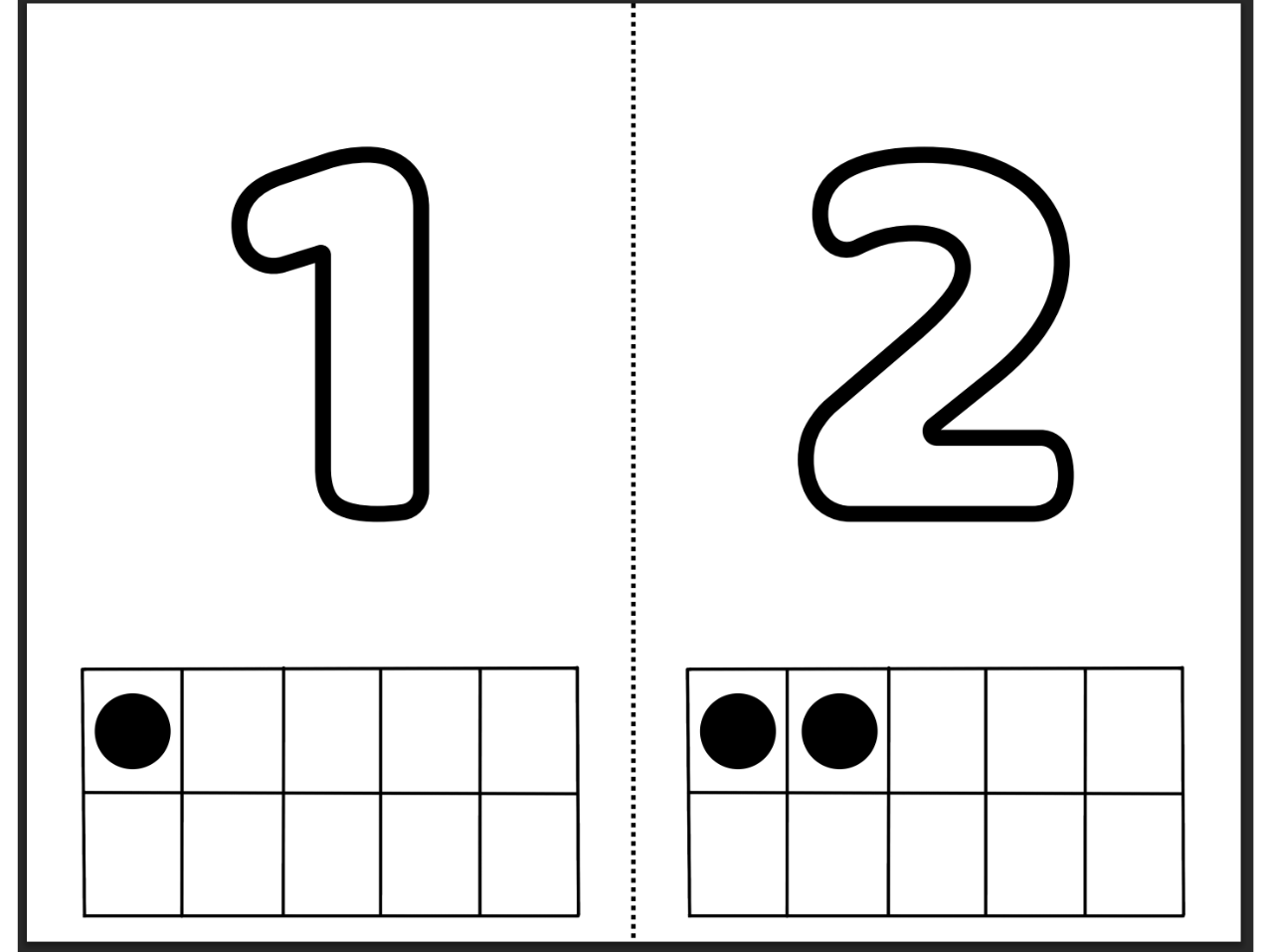 [FREE PRINTABLE] - Play Dough Ten Frame Mats