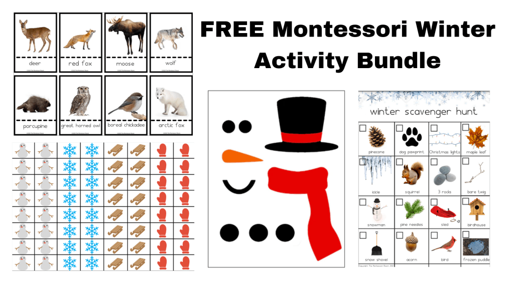 FREE Montessori Winter Activity Bundle