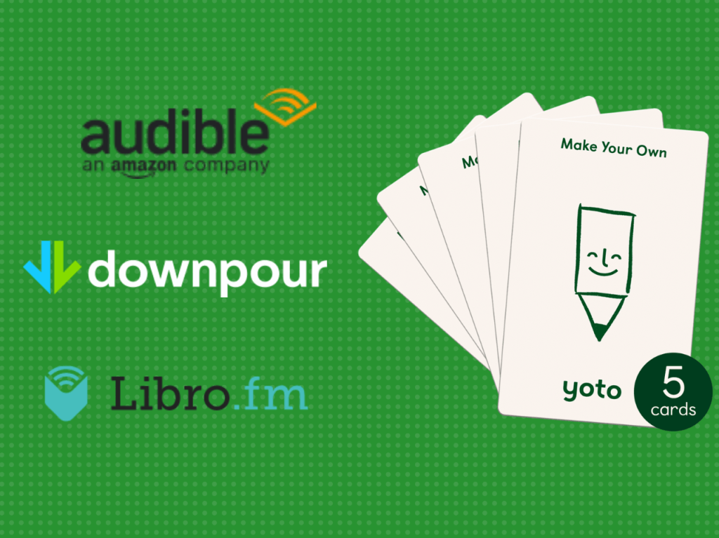 Add Audible Audiobooks To Make Your Own Cards, Make Your Own Yoto Cards add audiobooks, libro.fm yoto card, downpour yoto card, convert audible files to mp3