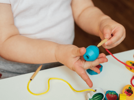 How, Why, and When To Introduce Bead stringing, Lacing, and Sewing