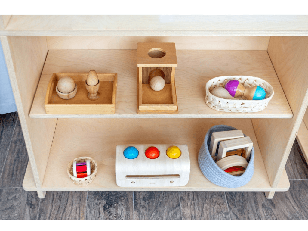 Montessori Shelf Ideas For Infants and Toddlers