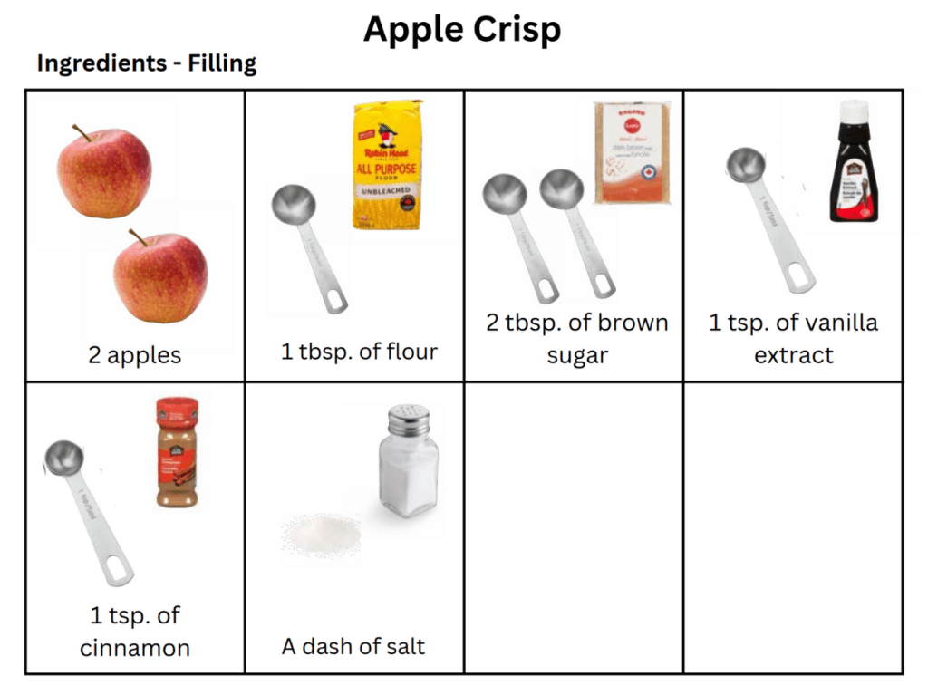 NEW Visual Recipe Download - Apple Crisp