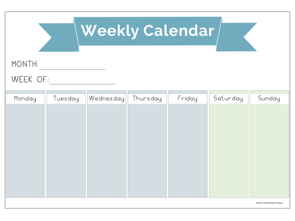 Our Best FREE Printable Yet - A Simple Weekly Calendar
