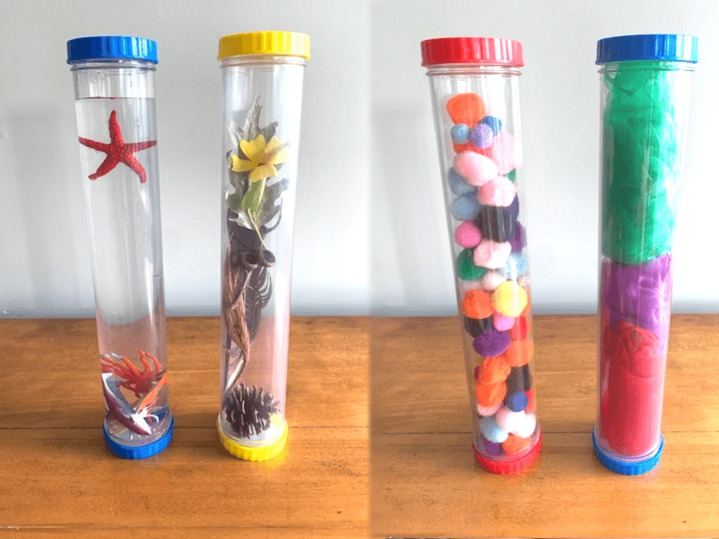 What are sensory bottles? Examples of sensory bottles, Montessori