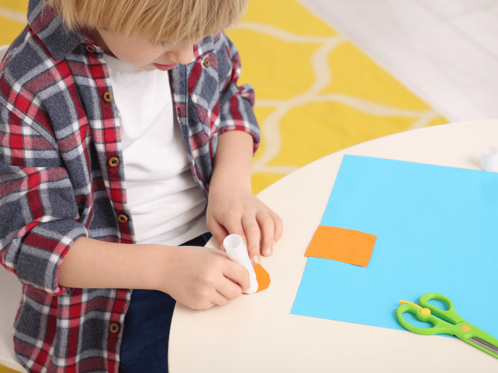 Why Montessori Introduces Gluing Activities at Such a Young Age (+ a pumpkin gluing activity)