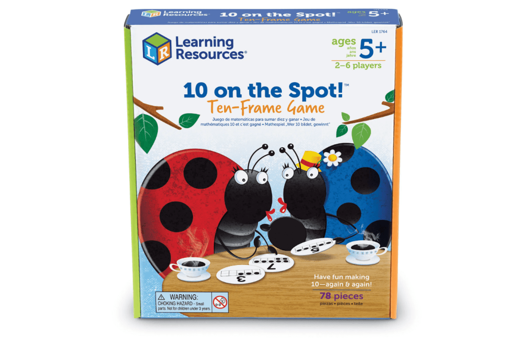 10 On The Spot! 10 Frame Math Game