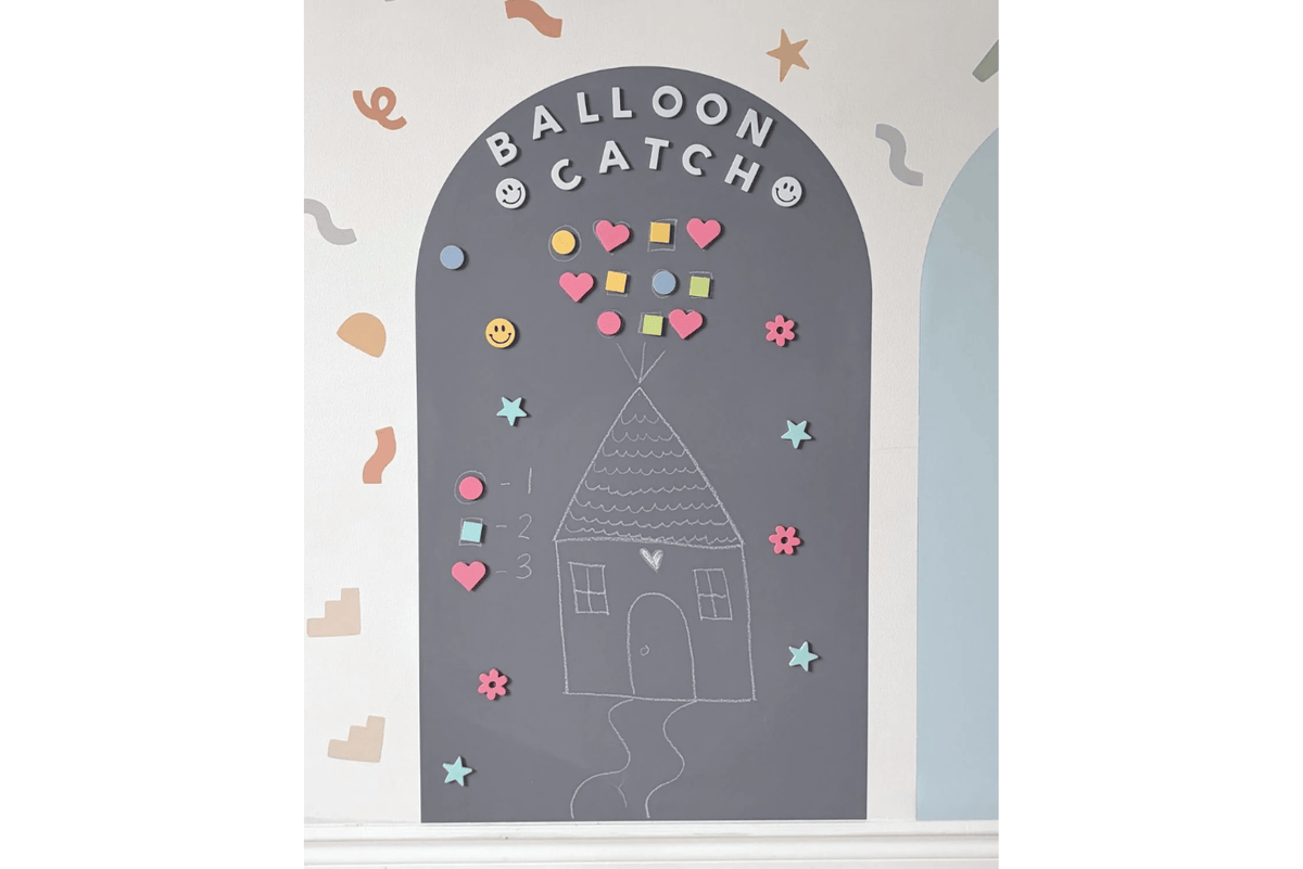 Cherrypick Stone Grey NEW Magic Playwall - Removable Magnetic Chalkboard Wall Decal