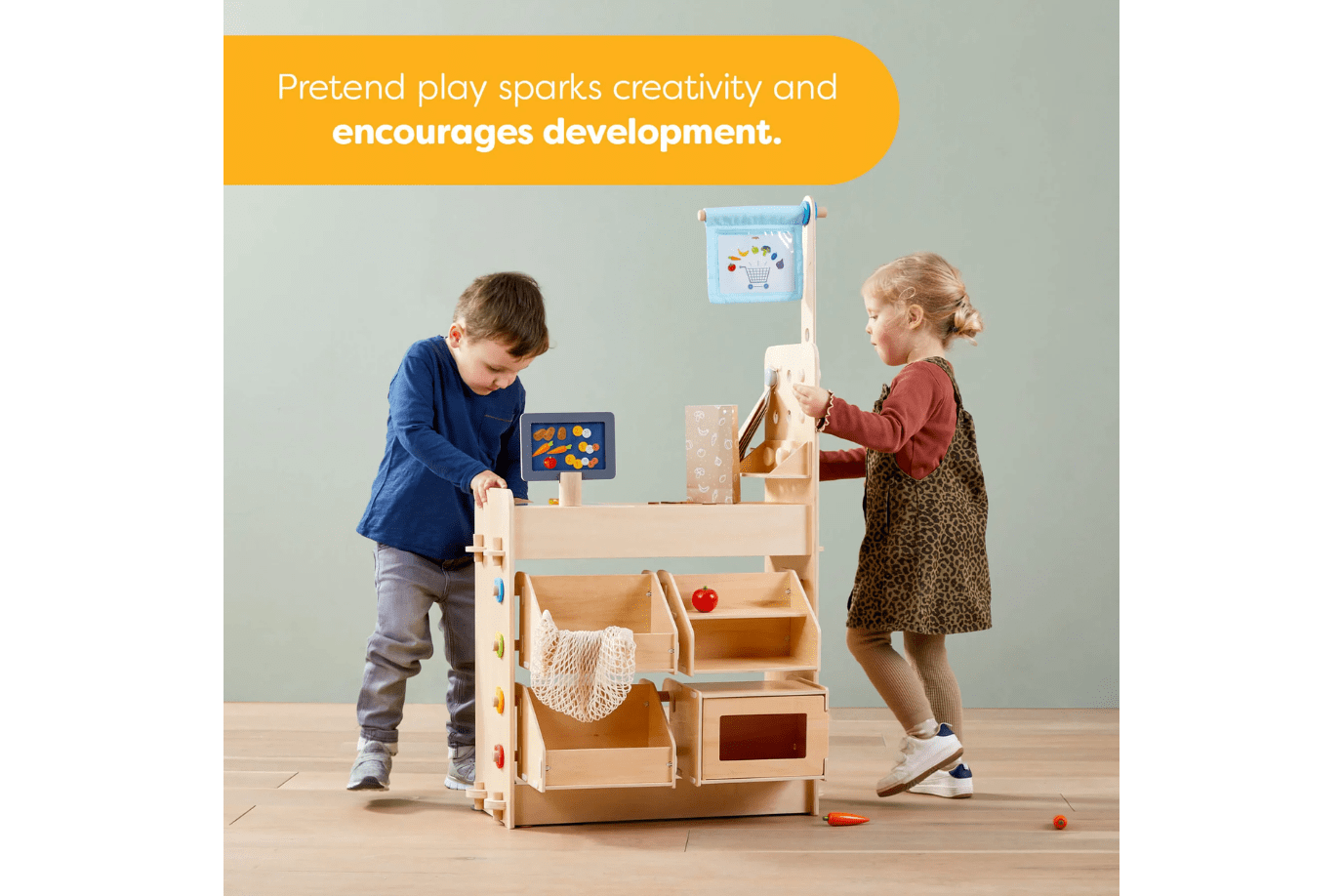 Haba Creative Play 3 in 1 – Play Kitchen, Store & Workshop