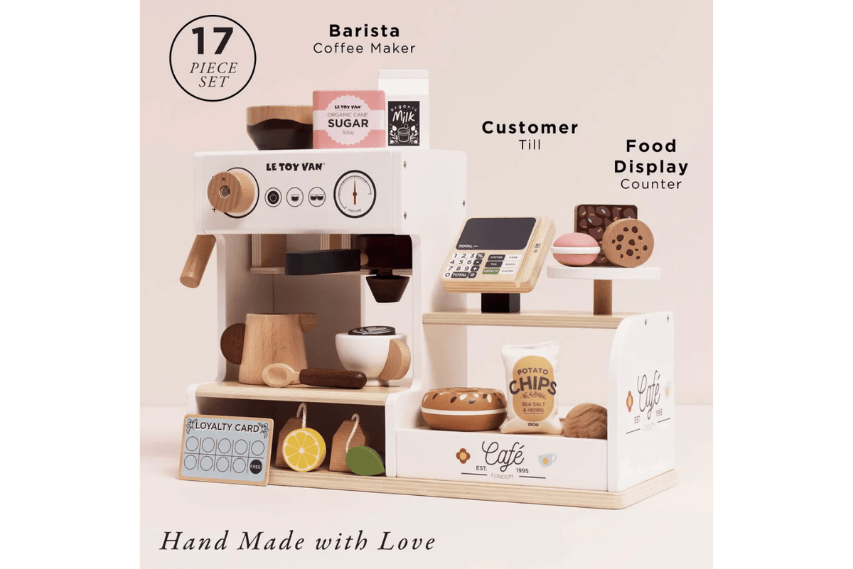Fire the Imagination Le Toy Van Tabletop Barista Café Shop