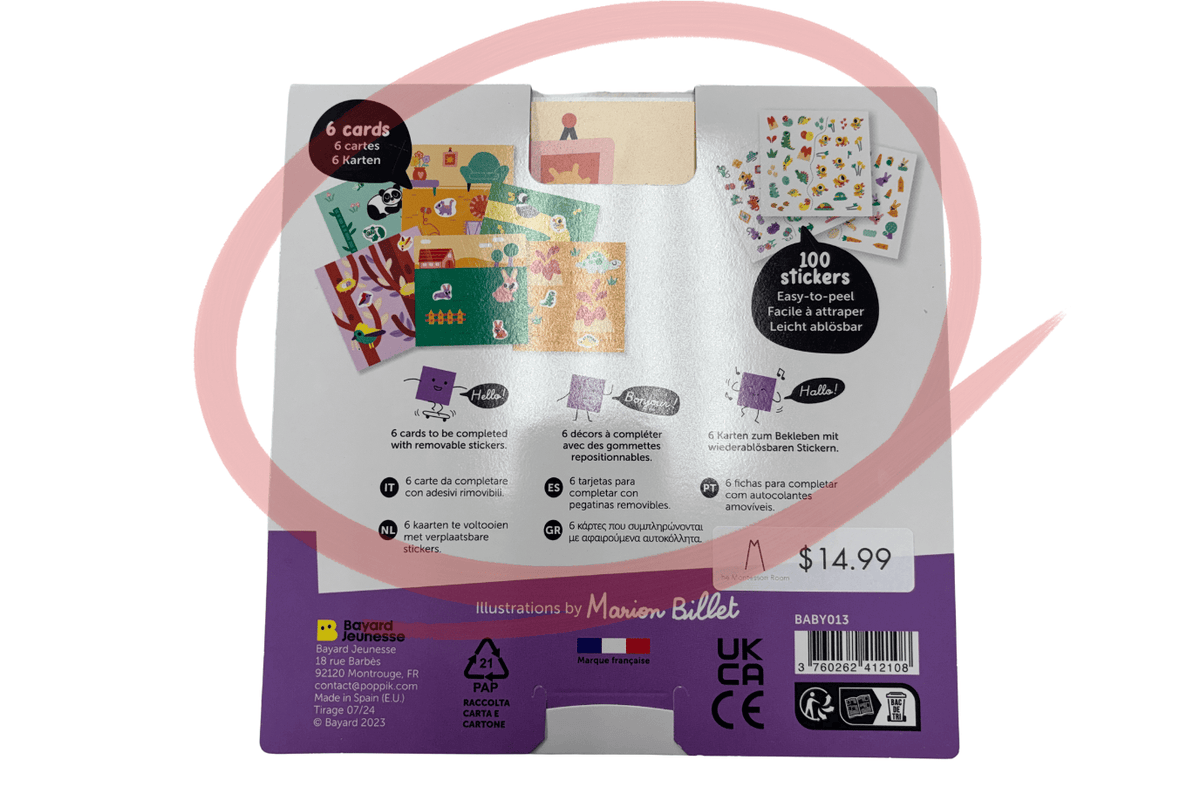 Fire the Imagination Baby Animals My First Sticker Cards [Baby Animals] - Damaged Packaging - FINAL SALE