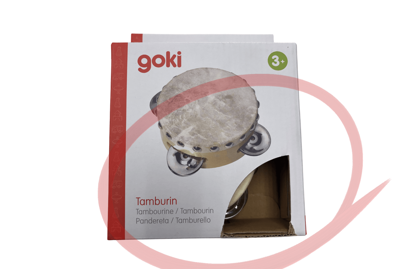 Eco Parade Tambourine with 3 bells - Damaged Box