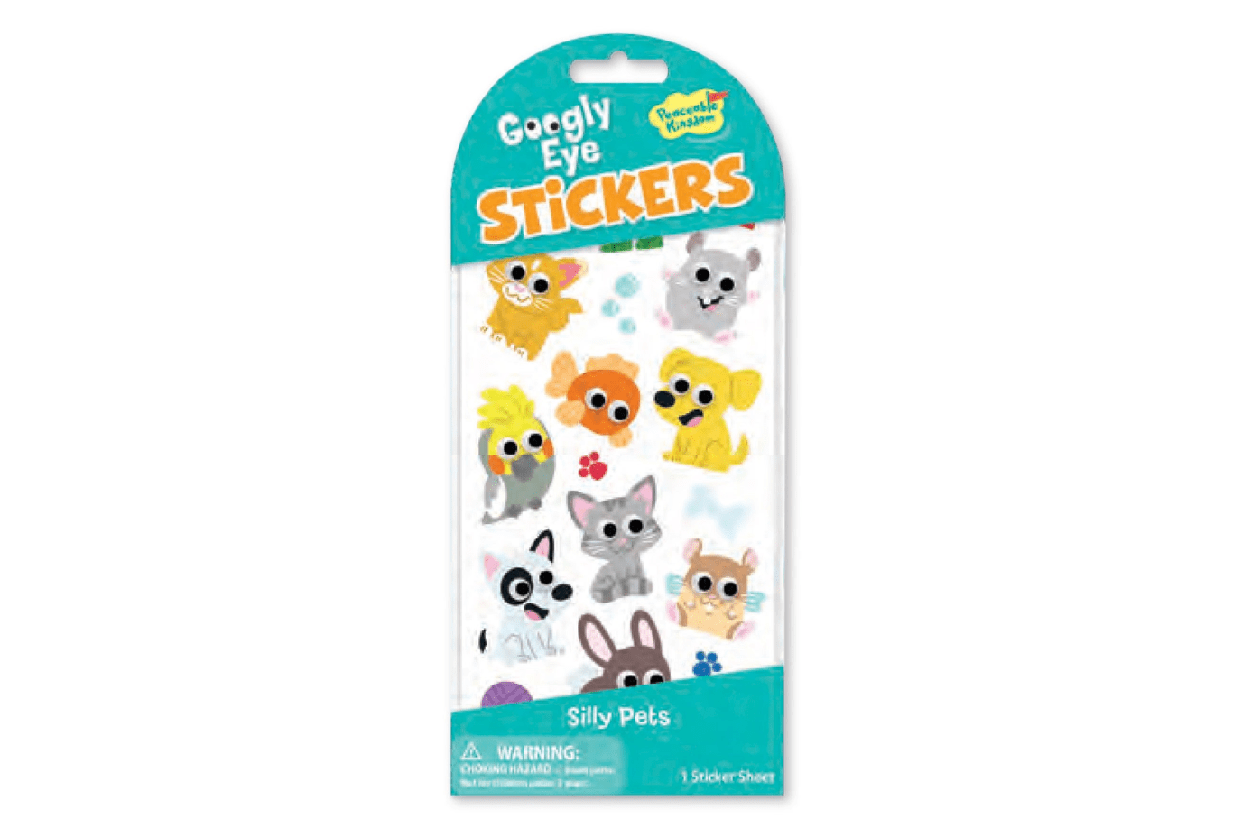 Peaceable Kingdom Stickers - Scratch & Sniff, Glow In The Dark, Googly Eyes, Puffy and Foil