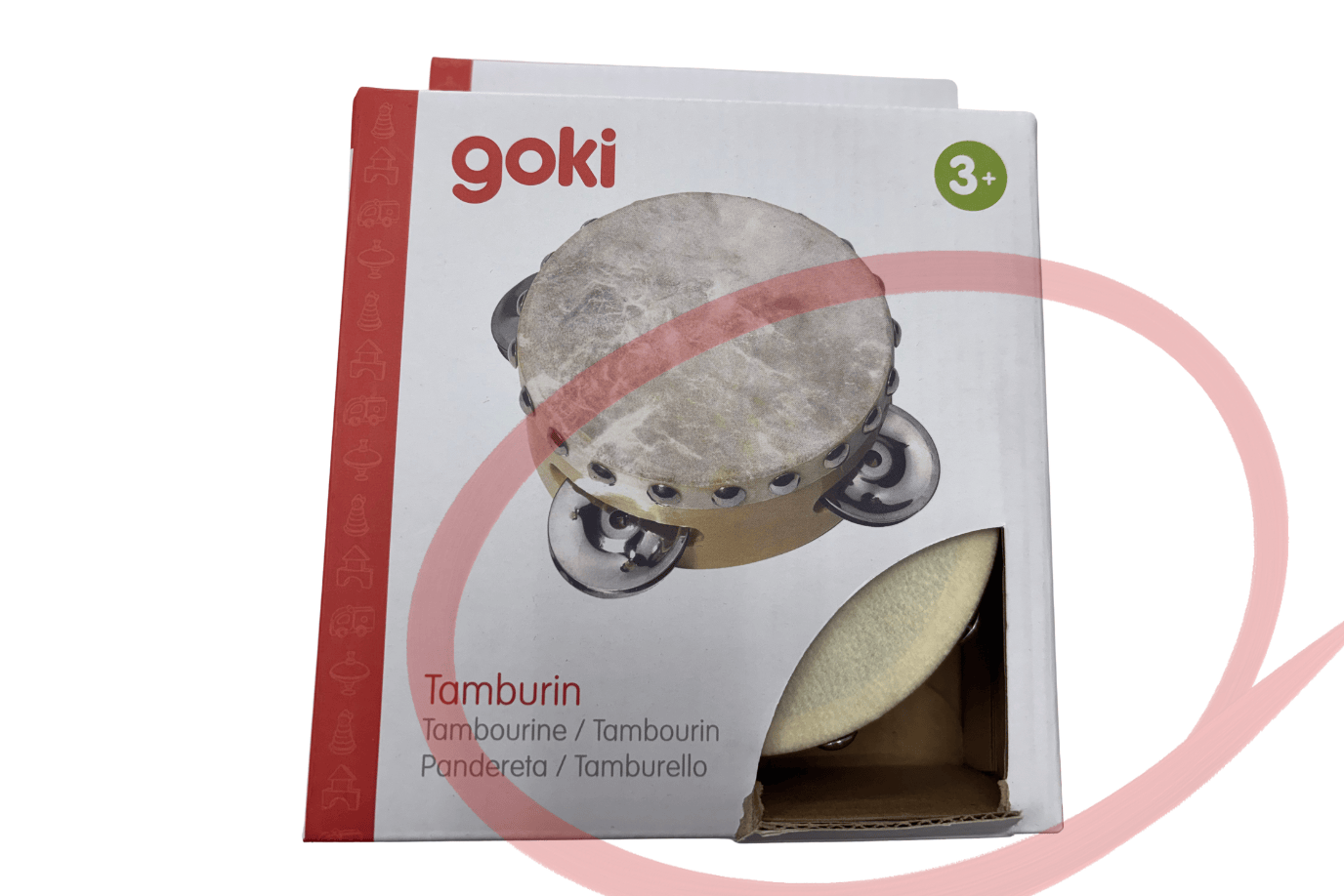 Eco Parade Tambourine with 3 bells - Damaged Box