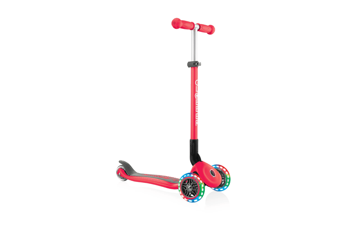 Incredible Novelties Red Globber Primo Foldable Scooter with Lights