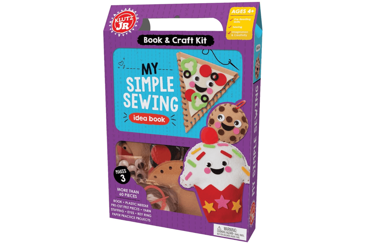 My Simple Sewing, By Editors of Klutz, craft kits, sewing kits for kids, learn how to sew, gifts for children who like to create, The Montessori Room, Toronto, Ontario, Canada. 