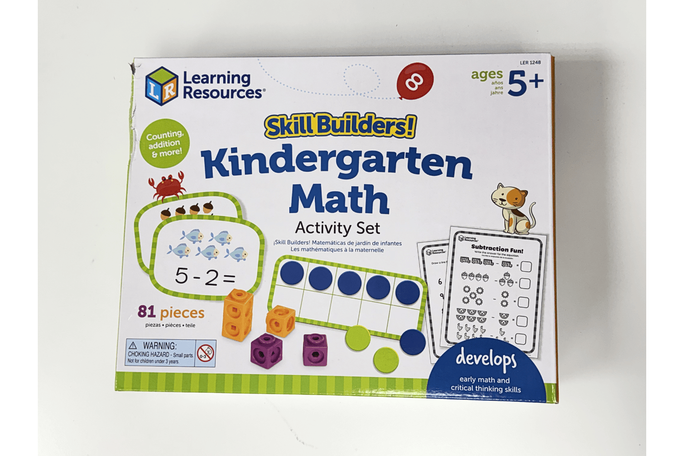 Playwell Skill Builders! Kindergarten Math - Damaged Box - FINAL SALE