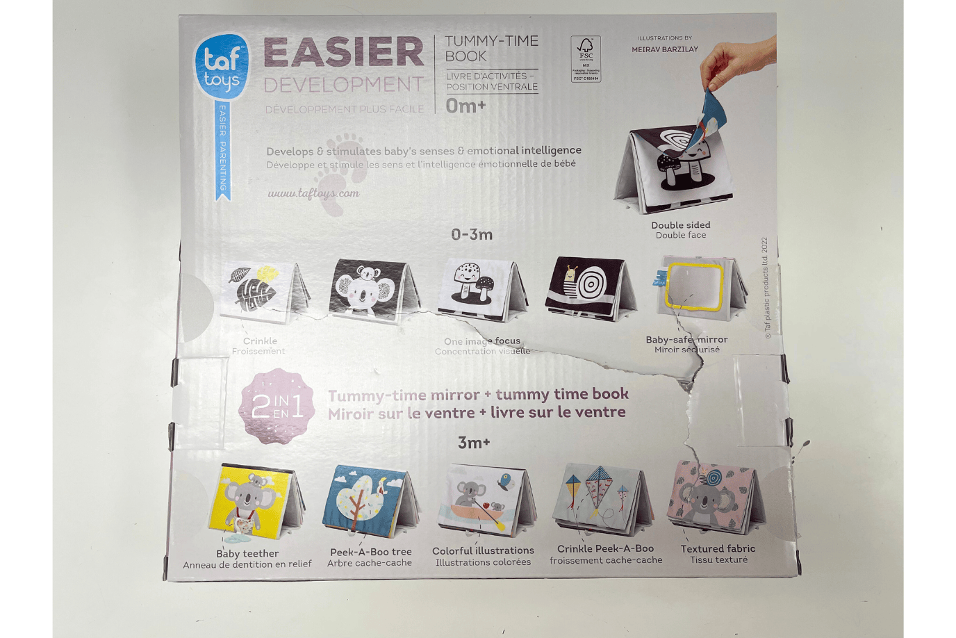 K.I.D. Toys Inc. Koala Tummy-Time Book - Damaged Box - FINAL SALE