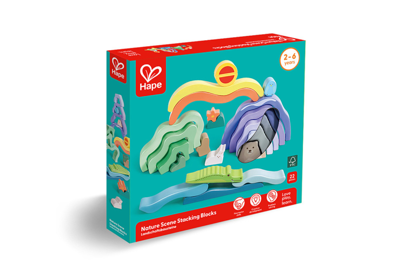 Hape Nature Scenes Stacking Blocks