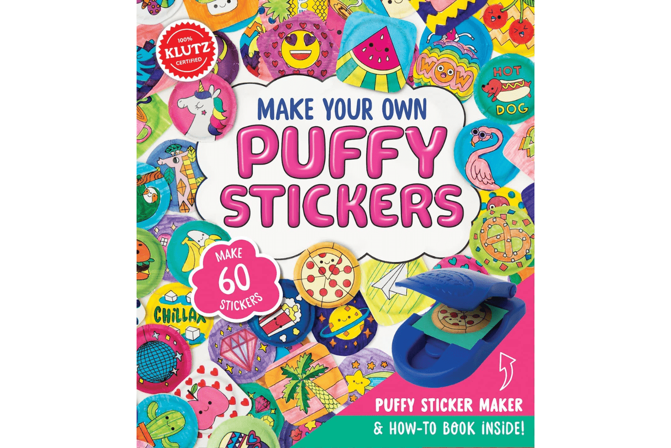 Make Your Own Puffy Stickers
By Editors of Klutz, DIY stickers, craft kits for kids, birthday party ideas, The Montessori Room, Toronto, Ontario, Canada. 