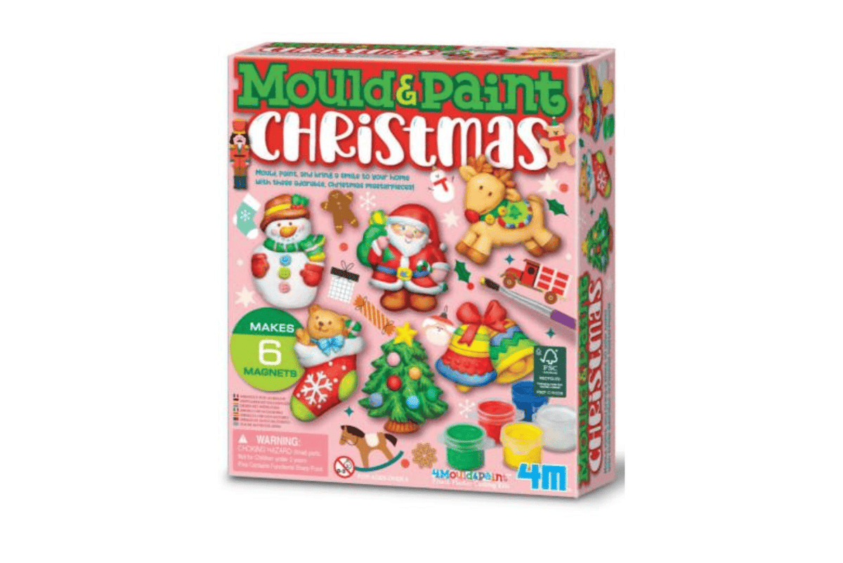 Mould &amp; Paint Christmas 4M, christmas craft kit, christmas crafts for kids, paint and mould kits, painting kits for kids, plaster ornament kit kids, TOronto, Canada