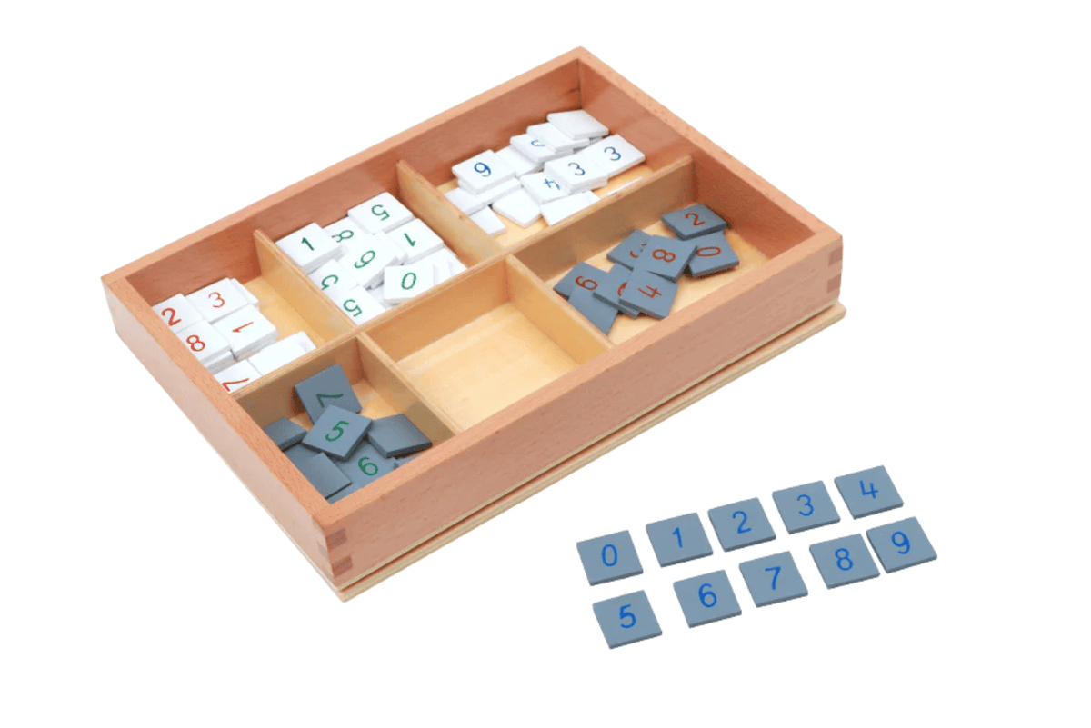 Adena Montessori Number Tiles Checker Board Materials