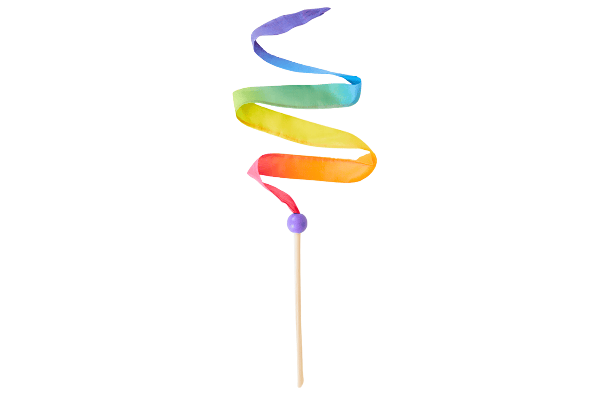 Sarah’s Silks Mini Rainbow Streamer, stocking stuffers, easter basket ideas, Hanukkah gifts, The Montessori Room, Toronto, Ontario, Canada. 