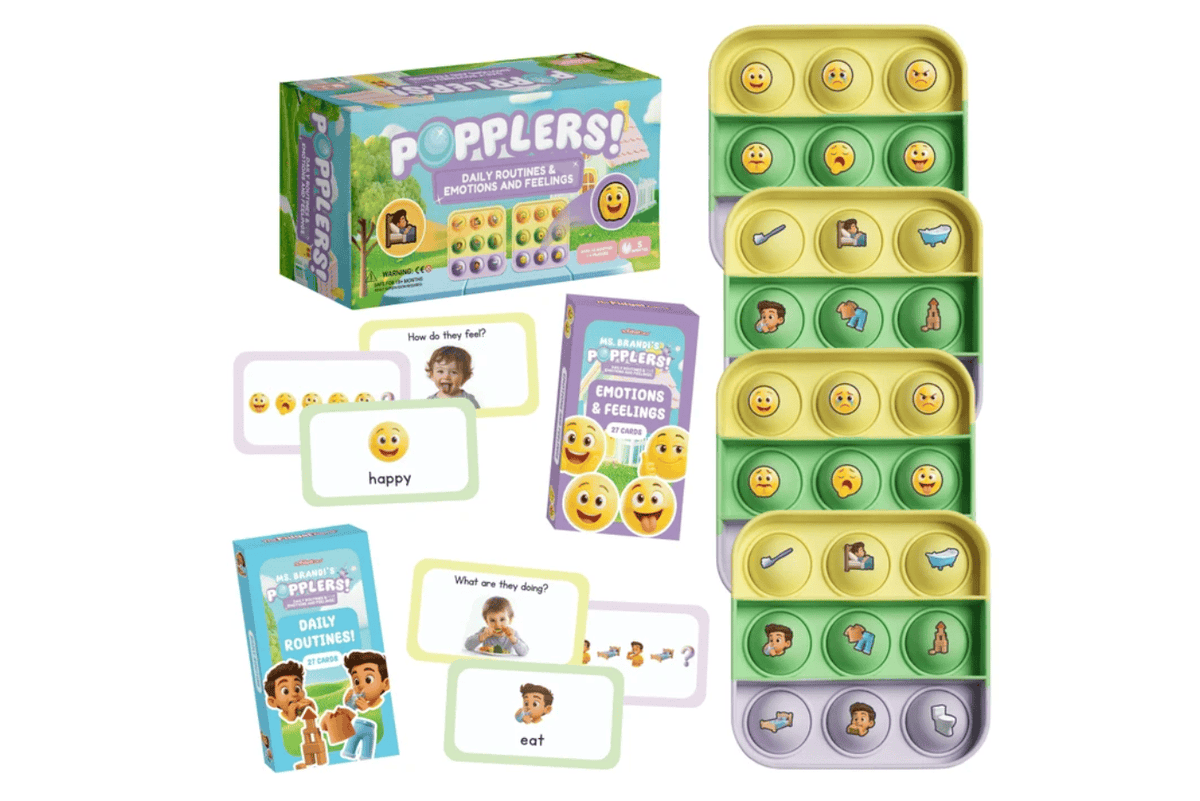 The Fidget Company Popplers: Daily Routines &amp; Emotions and Feelings [The Fidget Company] (Ages 18 months+)