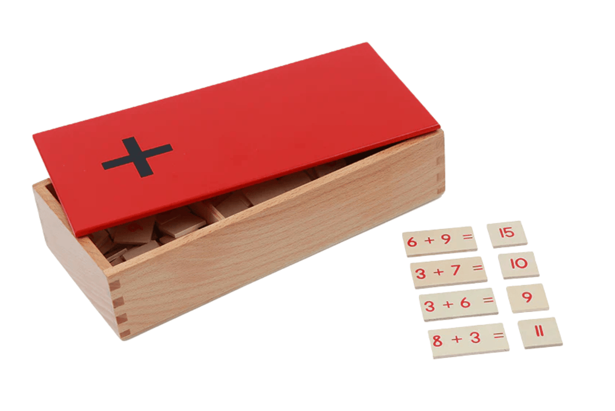 Adena Montessori Addition Equations and Sums Box