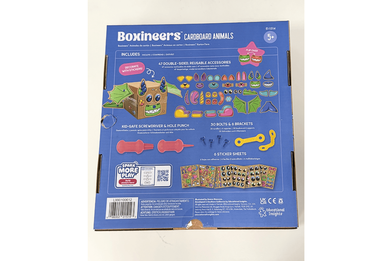 Playwell Animals Boxineers™ Cardboard Building Kits - Damaged Box - FINAL SALE