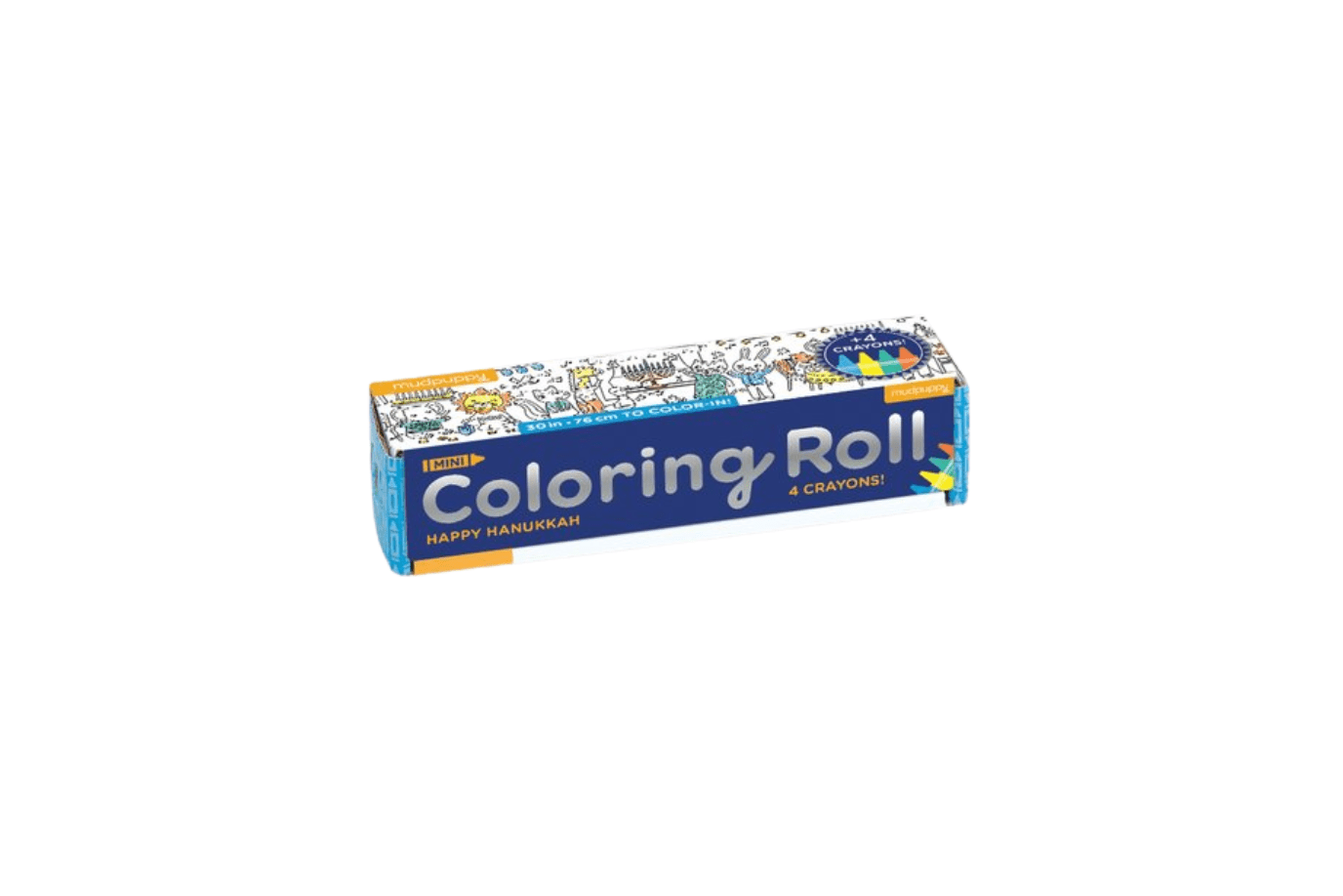 Happy Hanukkah Mini Colouring Roll