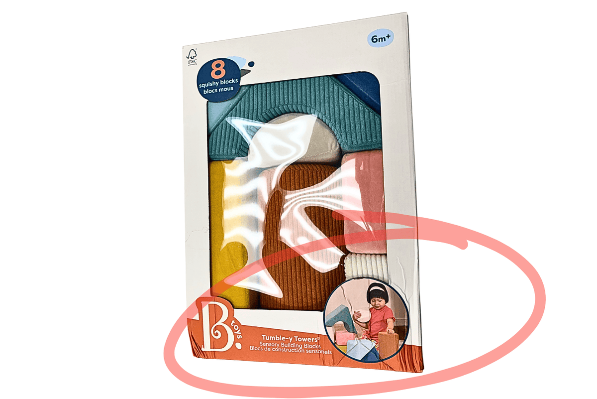 K.I.D. Toys Inc. Tumble-y Towers Large Sensory Blocks- Damaged Box - FINAL SALE