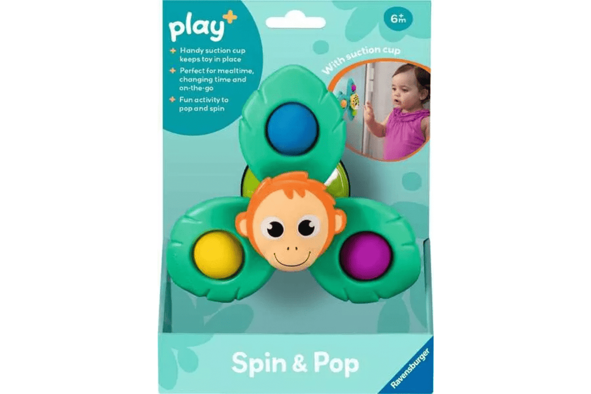 Tracy Stevenson Monkey Spin & Pop Suction Cup Toys